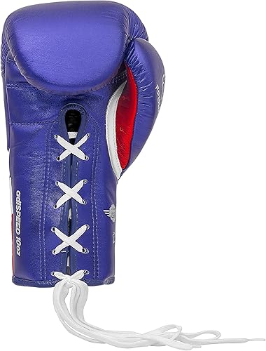 Miniatura 2 de adidas Guantes de boxeo Speed 500 Pro - Guantes de entrenamiento de cuero genuino para hombres y mujeres, bolsa pesada con cordones y guantes de