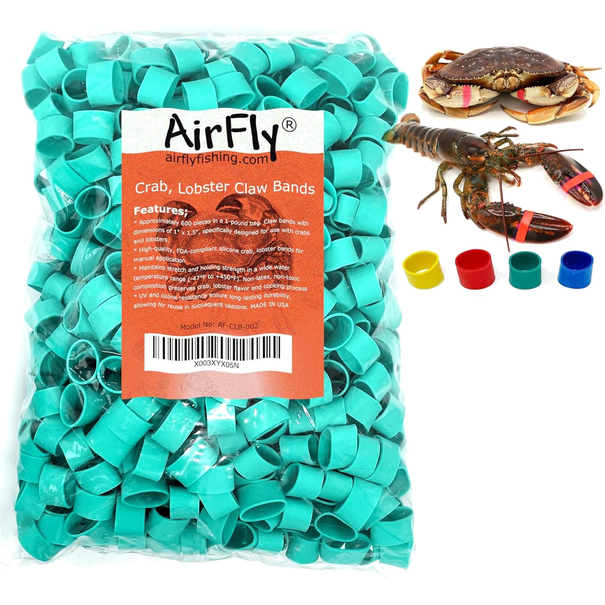 Amazon.com: AirFly Crab and Lobster Claw Bands - Size 1
