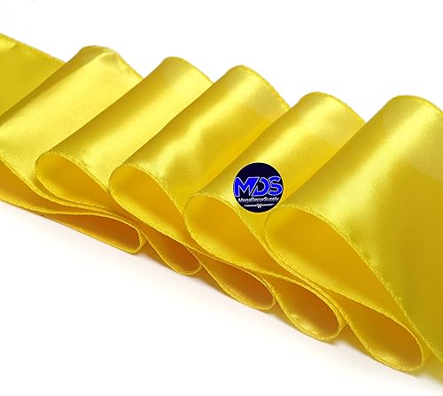 Miniatura 4 de Juego de 50 listones para sillas, de la marca MDS, Satin, Amarillo, 50
