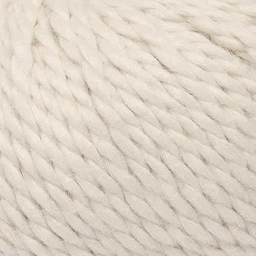 Miniatura 5 de 100% lana de alpaca bebé, peso voluminoso, celestial suave y perfecto para tejer y tejer a ganchillo (blanco alabastro, voluminoso, 3 madejas)