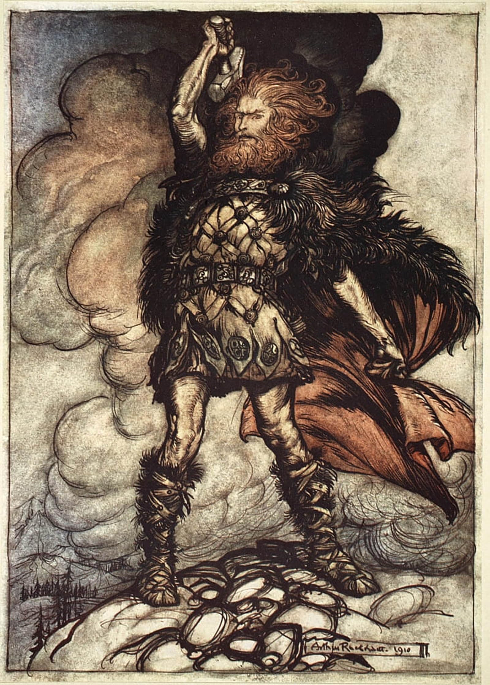 Impression d'art Arthur Rackham tableau sur toile déco 60x90cm - 5