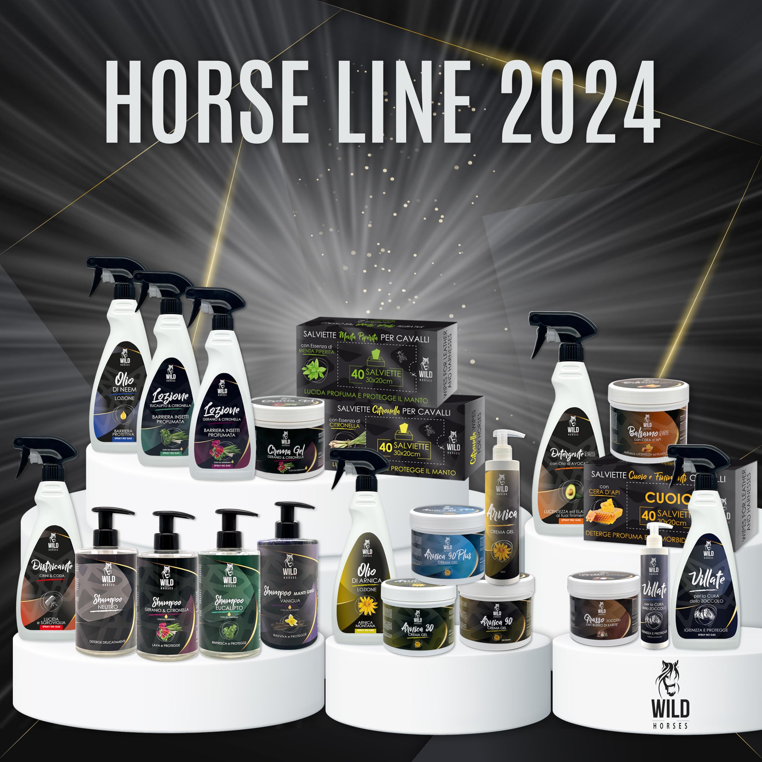 Wild Horses | Villate Spray, Lozione Detergente ed Igenizzante per la Pulizia e la Protezione del Fettone, Prodotto Pulente e Protettivo, Rimuove Impurità dallo Zoccolo, 500ml