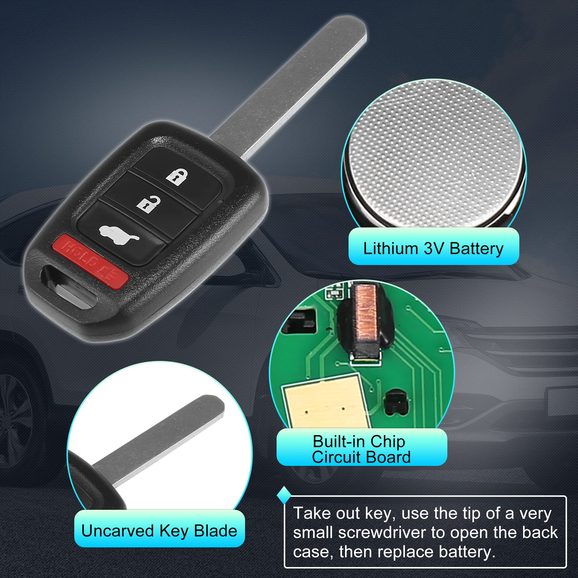Purchase New Green Replacement Keyless Entry Remote Key Fob Clicker Control For GM In Horsham - Foto 8