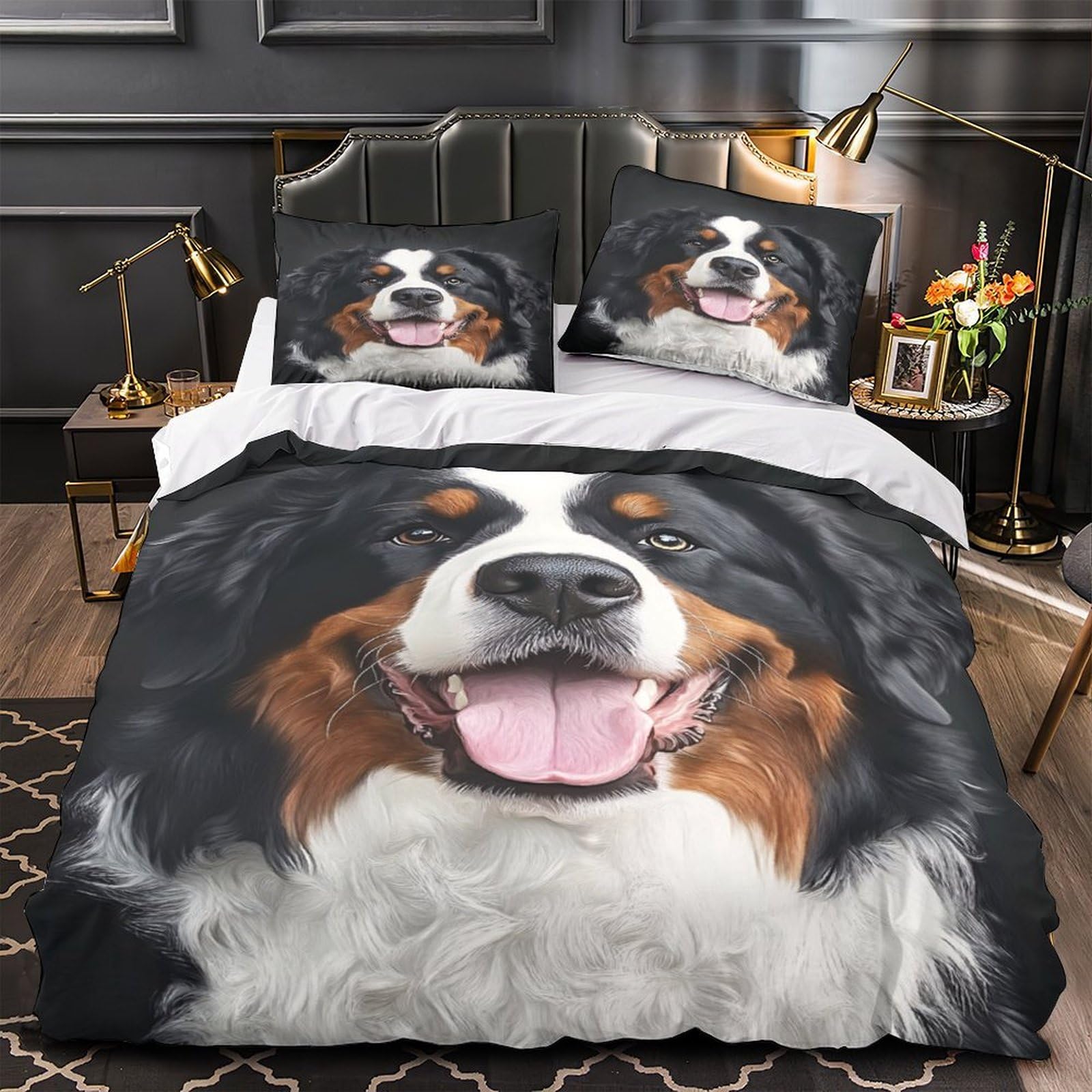 Linge de Lit Bouvier Bernois pour Chambre Fille Moderne