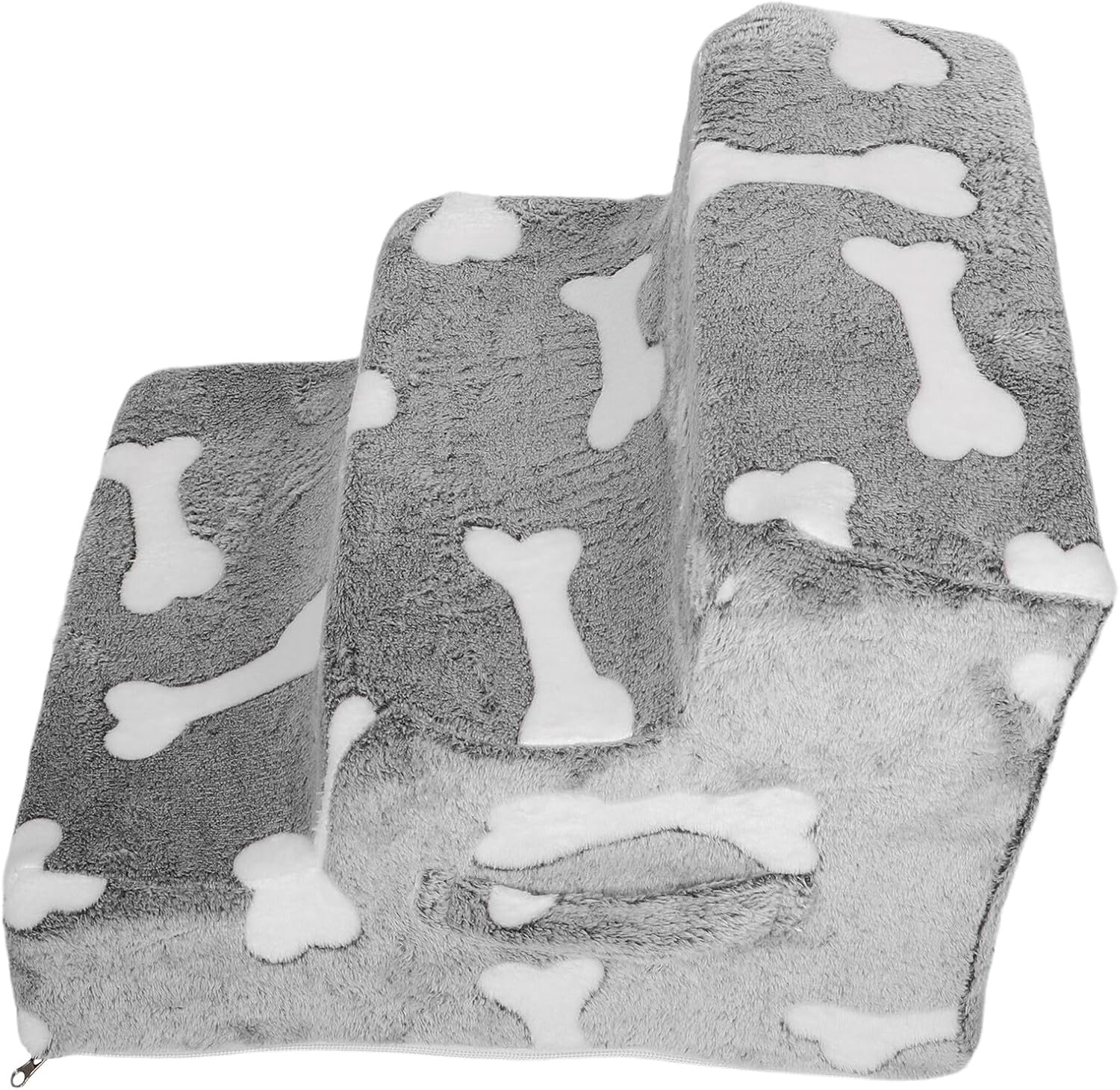 UPKOCH Pet Stairs for Dogs and Cats, Non-Slip Small Indoor Dog Ladder with Three Steps, Stable Puppy Stairs 34x40x30cm for High Beds and Couches