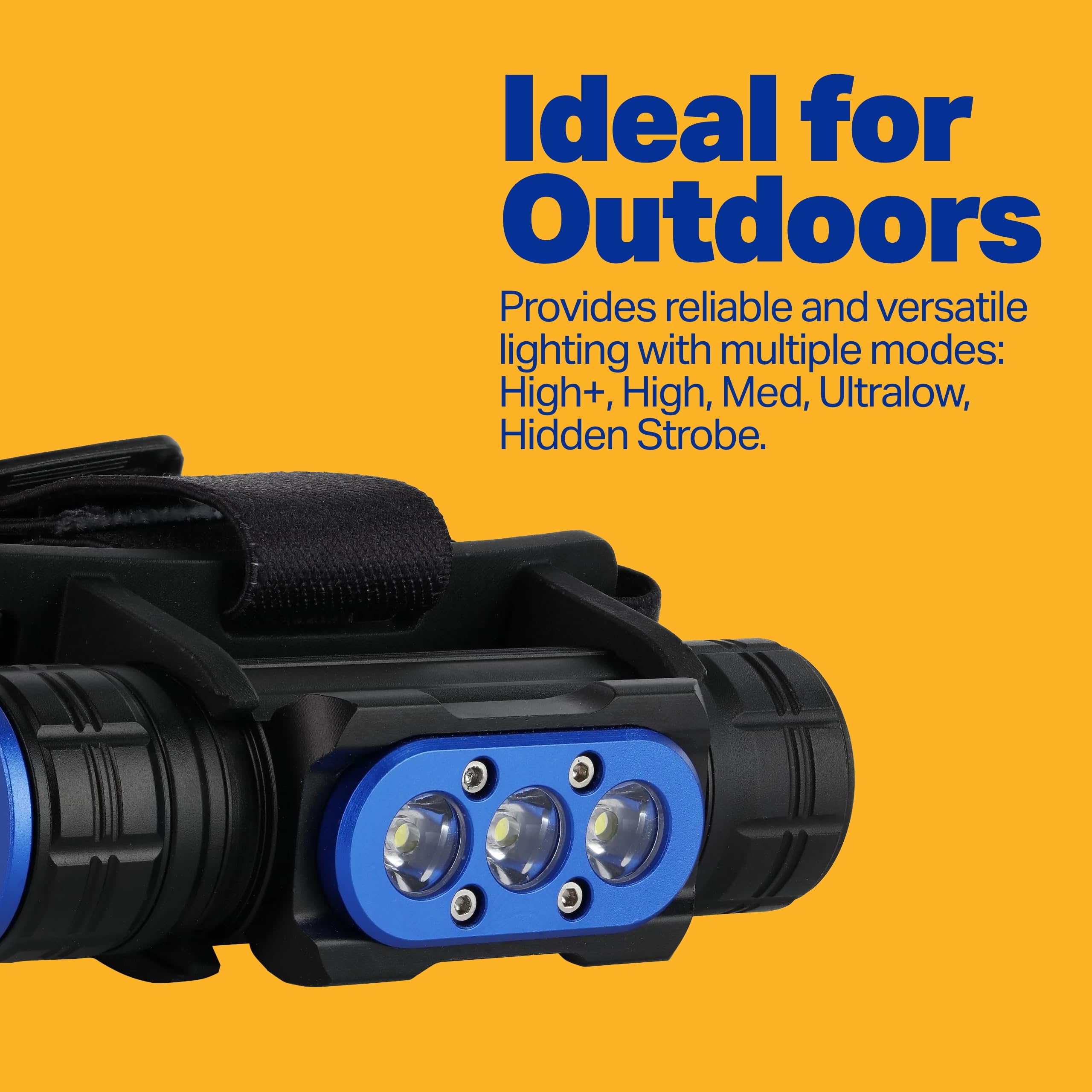 LUXPRO Wiederaufladbare Multimode-Stirnlampe der Pro-Serie