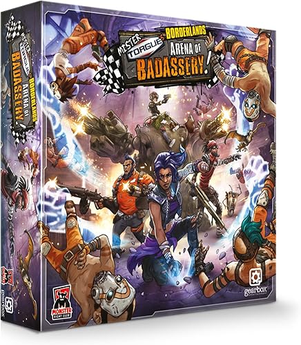 Borderlands Mister Torgue's Arena of Badassery Juego de mesa | Juego de estrategia cooperativa | Juego de lucha para adultos | 1-4 jugadores | A