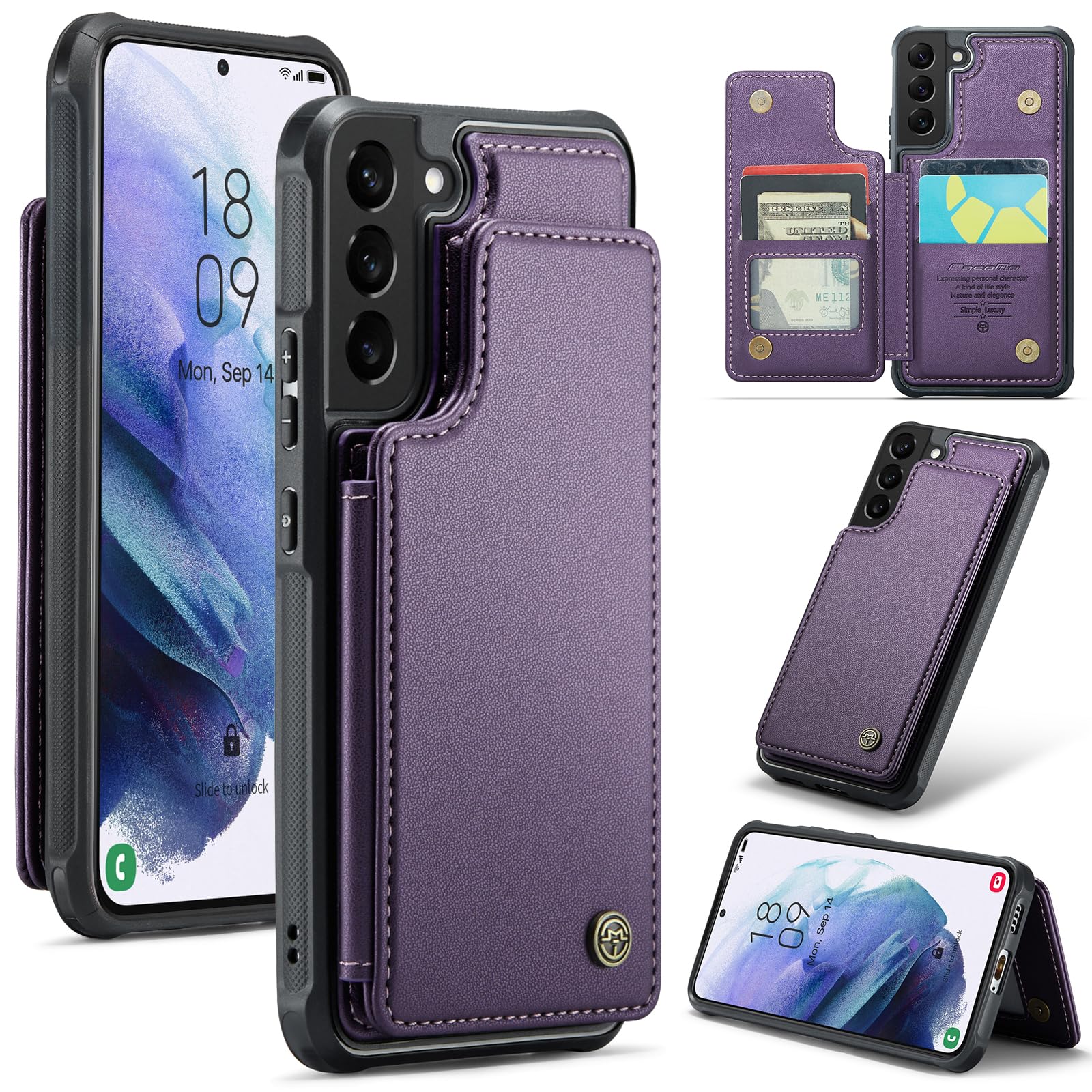 Amazon.com: Bemal for Samsung Galaxy S21 Wallet Case with Card