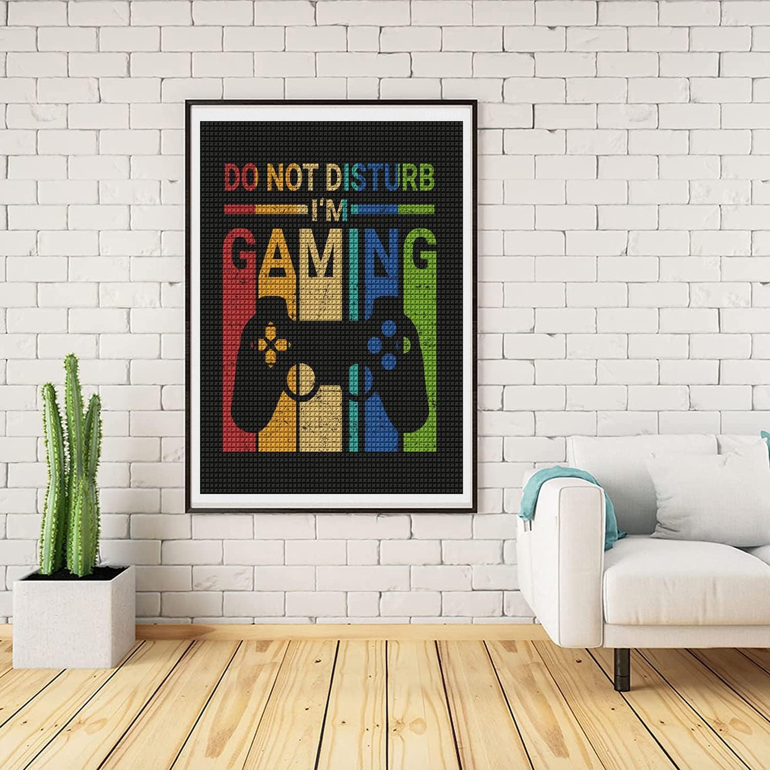 DVWIVGY Gamer Diamond Painting Kits for Adults, Gaming Diamond Painting Art Full Round Drill Paint by Numbers Arts Pictures for Home Wall Decor Gifts 12 X 16 inch
