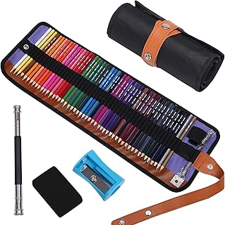 50 Colored Pencils - Professional Colored Pencils for Adult Coloring, Drawing Pencils Art Craft Supplies, Coloring Pencils Set Gift for Adults Kids Beginners