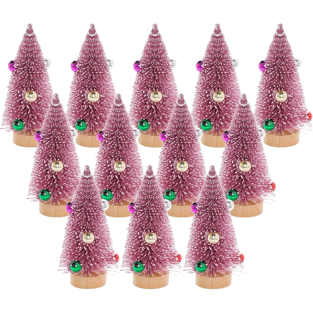 3/mo Finance Yookat 12Pcs Mini Christmas Trees Small Sisal Trees