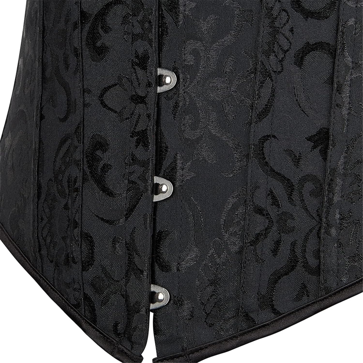 Women's Lace Up Gothic Bustier Corsets With Strap Ruched Sleeves Renaissance Corset - Image 5