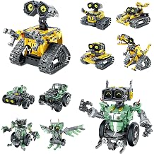 Sillbird Bundle - 2 Items Robot Building Kit with Remote Control Gifts for Kids Boys Ages 8-14, Christmas STEM Coding Robotics Technic Toy Birthday Gifts for Kids, Buildable 5in1 Models