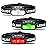 HOKOILN Headlamp Rechargeable 3 Pack, 1300 Lumen Ultra-Bright Head Lamp with Red Light, Waterproof Motion Sensor Head Lights for Forehead with White Green, 14 Modes Adjustable Headlight,Cool Black