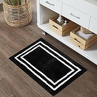 Vista 10 de Uphome Tapetes de Baño para Baño Antideslizantes, Alfombra de Baño Grande de Microfibra Suave, Alfombra de Baño Absorbente de Agua, Lavable a Marrón