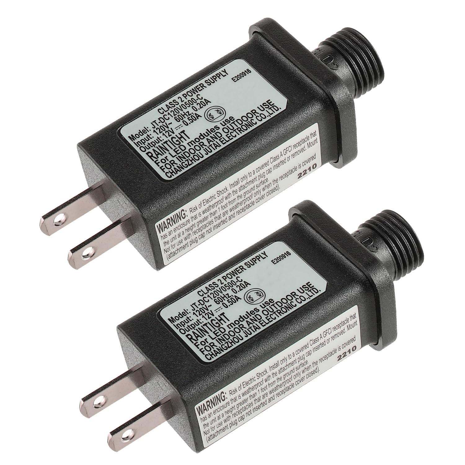 12V 6W LED Transformer Replacement Class 2 Power Supply for Christmas String Light Inflatable Decorations LED Controller IP44 Waterproof Low Voltage