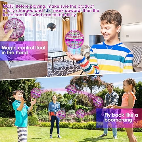 Miniatura 6 de semai Flying Orb Ball 2023 - Bola Hover Boomerang, controlado a mano, mini dron giratorio galáctico, juguete genial para niños de 8 a 13 años,