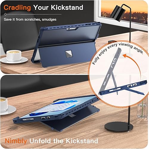 Miniatura 5 de MoKo Funda para Microsoft Surface Pro 7 PlusPro7Pro 6Pro 5Pro 4LTE - Funda resistente todo en uno con soporte para bolígrafo, funda protectora con