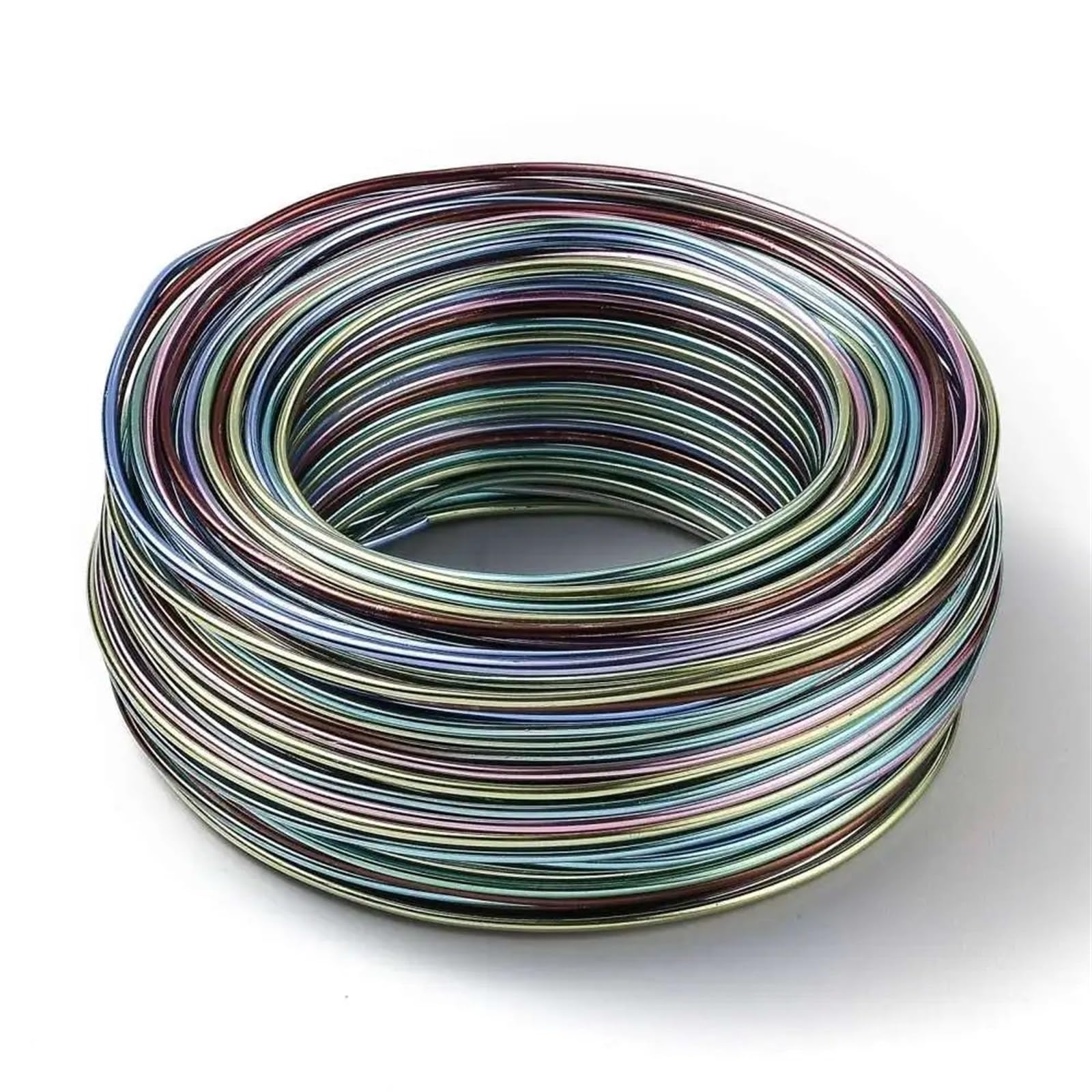 Aluminiowy drut rzemieślniczy, 55 m/rolka Kolorowy drut aluminiowy 1 mm 1,5 mm 2 mm Elementy biżuterii do biżuterii DIY Rzemiosło Tworzenie akcesoriów(J,2mm 58m)
