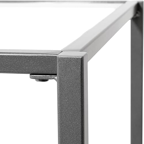 Miniatura 30 de SD STUDIO DESIGNS Camber Elite - Juego de mesa auxiliar redonda de metal y vidrio, 35 pulgadas Mesa nido de café,Mesa de centro redonda de 28",Mesa