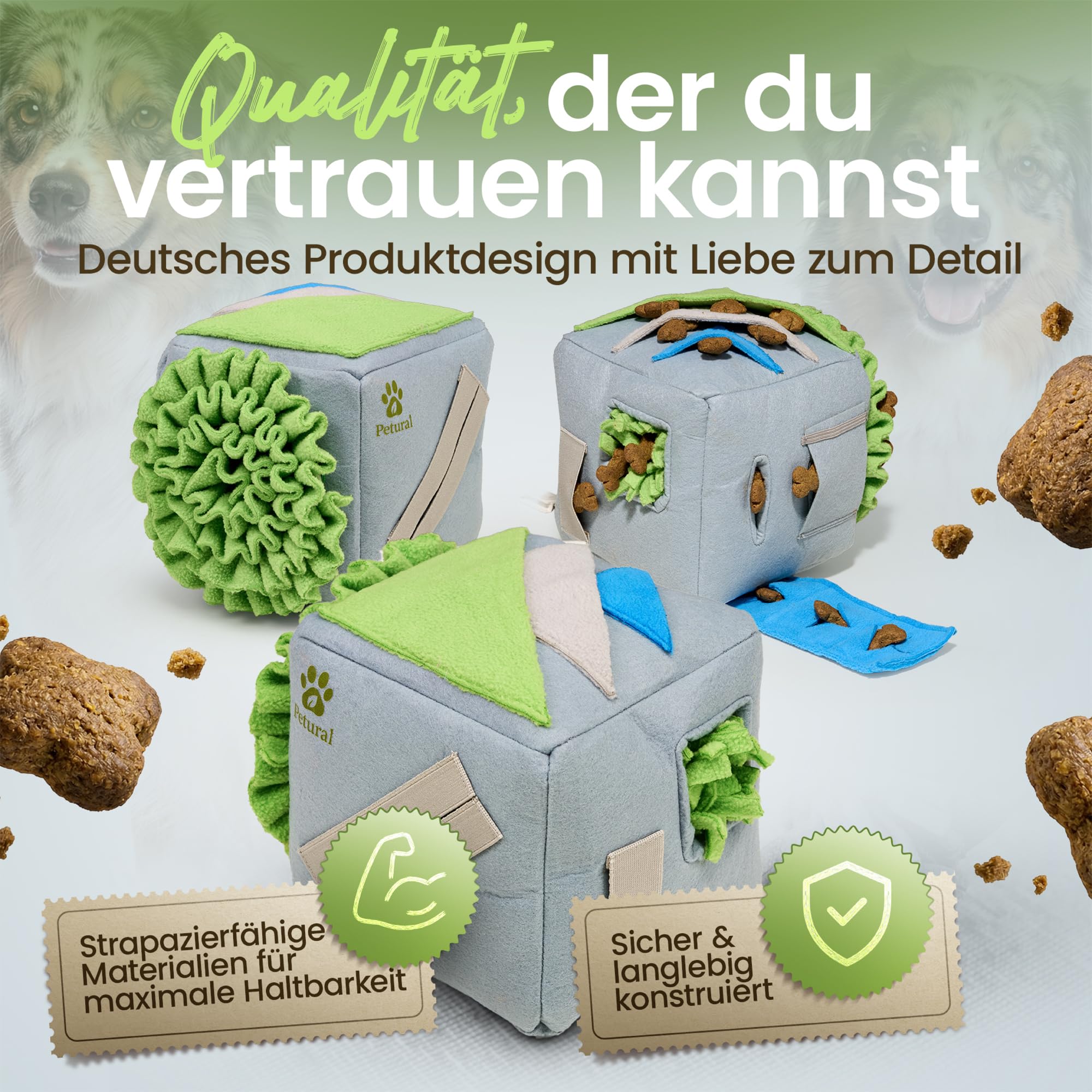 Sniffix - Der 8-in-1 Schnüffelwürfel | Intelligenzspielzeug für Hunde | interaktives Hundespielzeug | Hundespielzeug Intelligenz | Schnüffelball Hund | Hunde intelligenzspielzeug