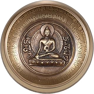 9.5cm Tibetan Singing Bowl Handmade Buddha Tibet Struck Bowl Ritual Music Chime Sound Bowl