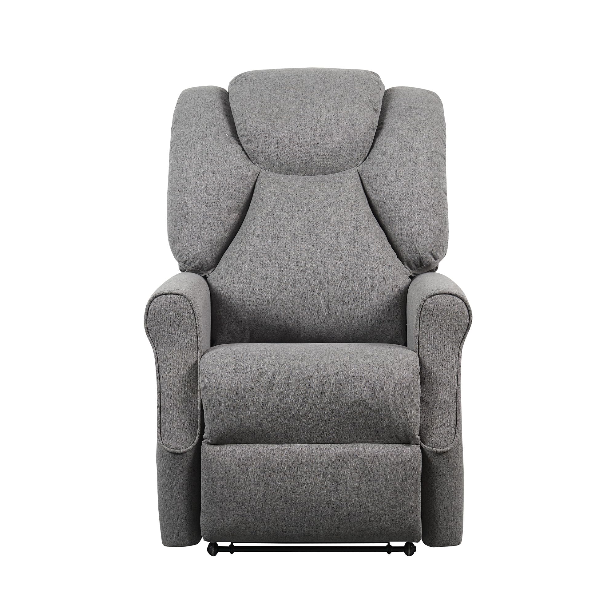 POLTRONE ITALIA Poltrona Relax Alzapersona Zero Gravity 2 motori reclinazione indipendente schienale pediera Roller 4 ruote per spostamento utente anziani antimacchia Grigio