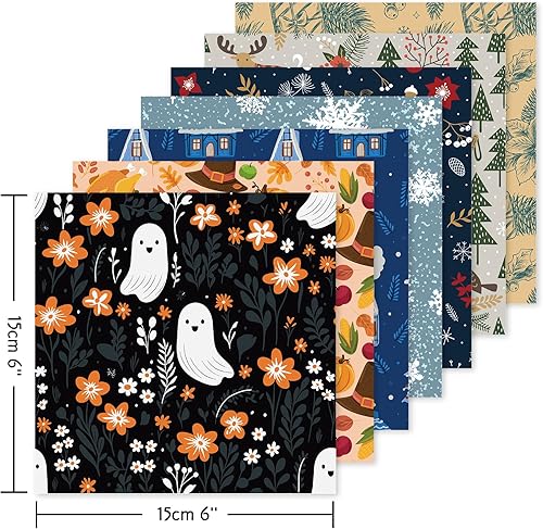 Miniatura 2 de Origami - Kit de papel de 6 x 6 pulgadas, 150 hojas, 150 colores vivos, doble cara, los mismos patrones tradicionales, cuadrados para artes,