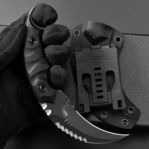 Miniatura 7 de C1691N Cuchillo de hoja fija, D2 de acero y nailon con mango de fibra de vidrio para exteriores, para supervivencia, senderismo, campamento con