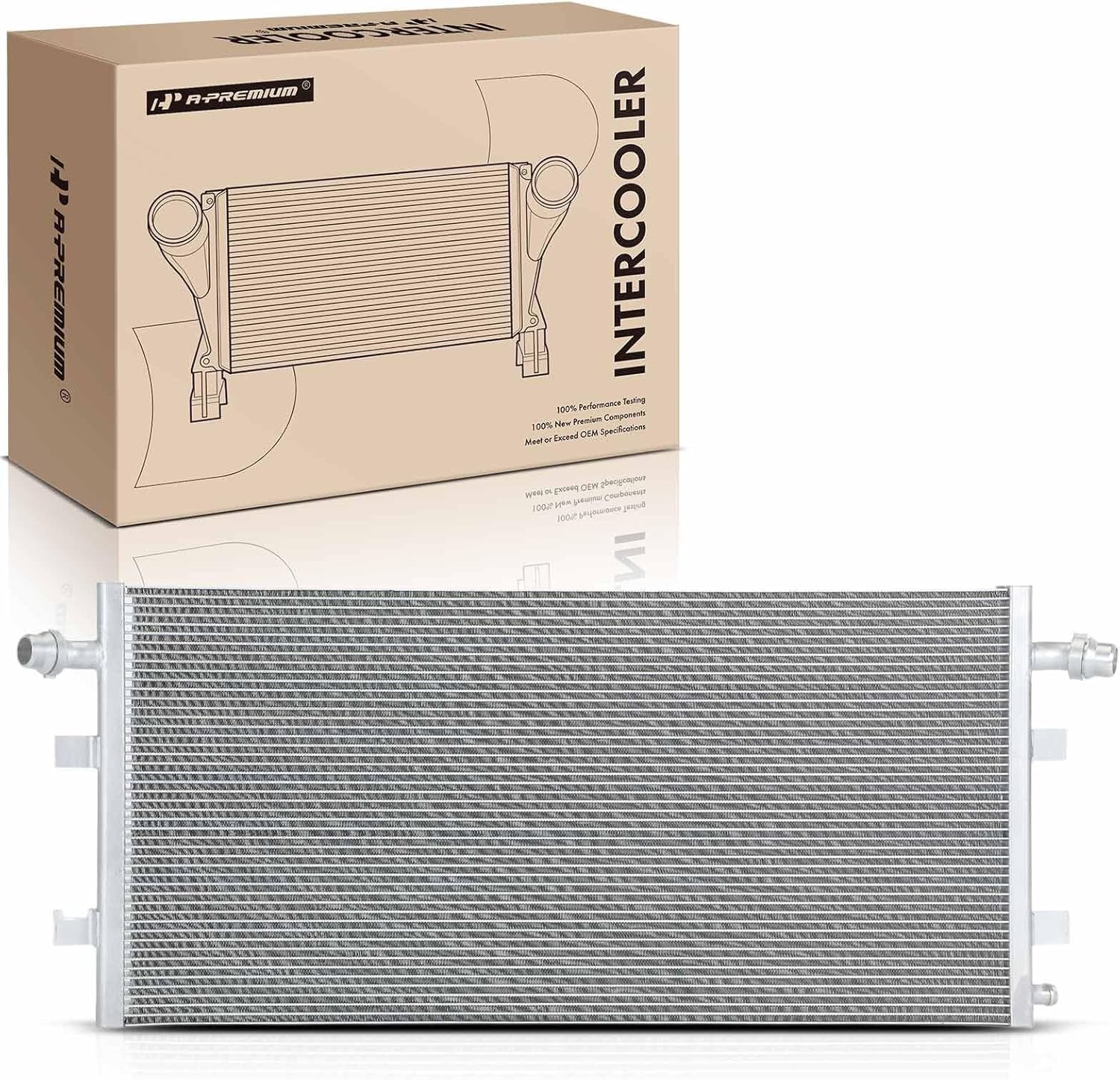 A-Premium Turbo Intercooler Charge Air Cooler Compatible with Mercedes-Benz CLA45 AMG 2020 2021 2022 2.0L