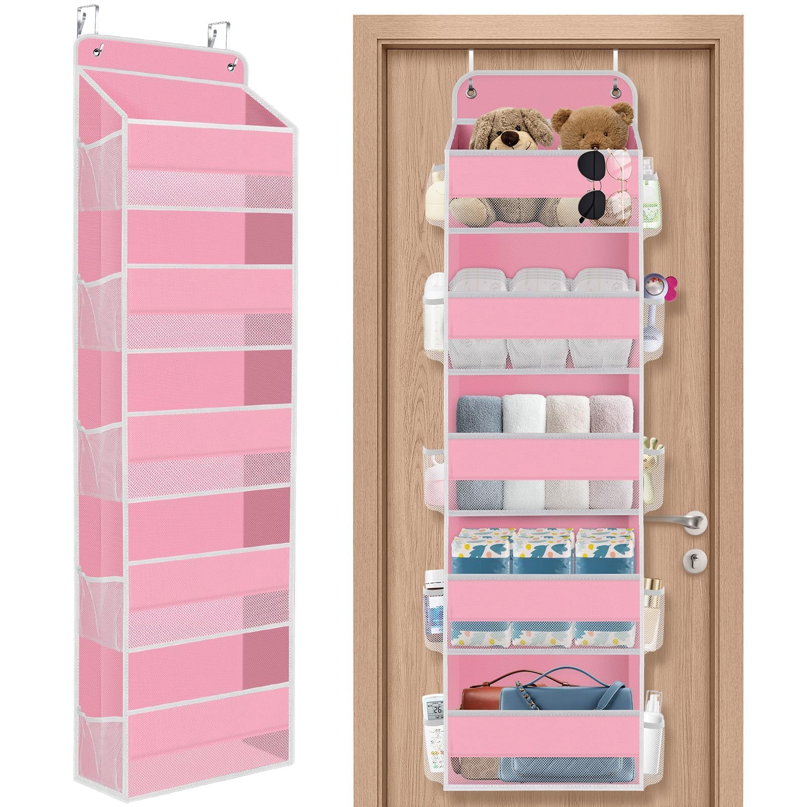 1Pack Over The Door Organizer Large Capacity Hanging Storage Room Organizer