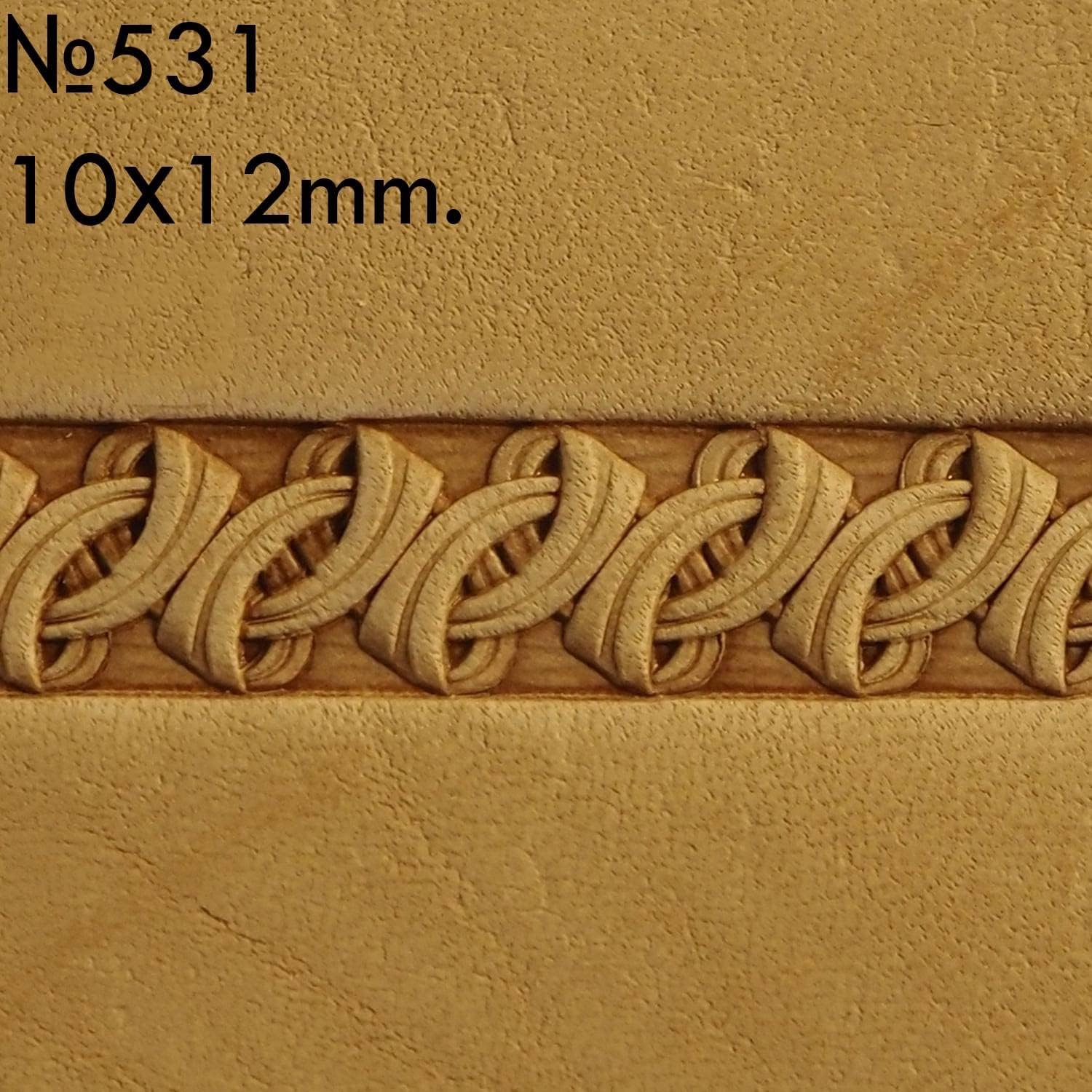 DandS ltd Leather Stamp Tool, Ornamental, Professional Steel Craft Tool for Leatherworking, Embossing, Carving & Stamping Leather Projects, Belts Wallets & DIY Projects Compatible with Mallet #531