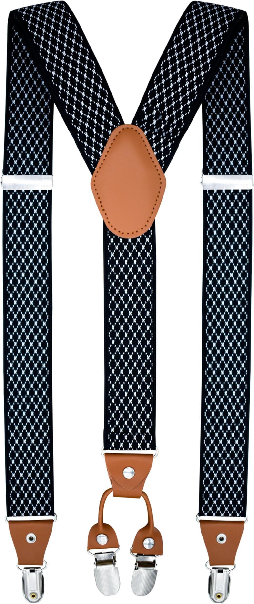 Suspenders for Men Heavy Duty - Clip On Mens Suspenders Y Back Adjustable for Jeans Work Wedding Tuxedo Dress Prom