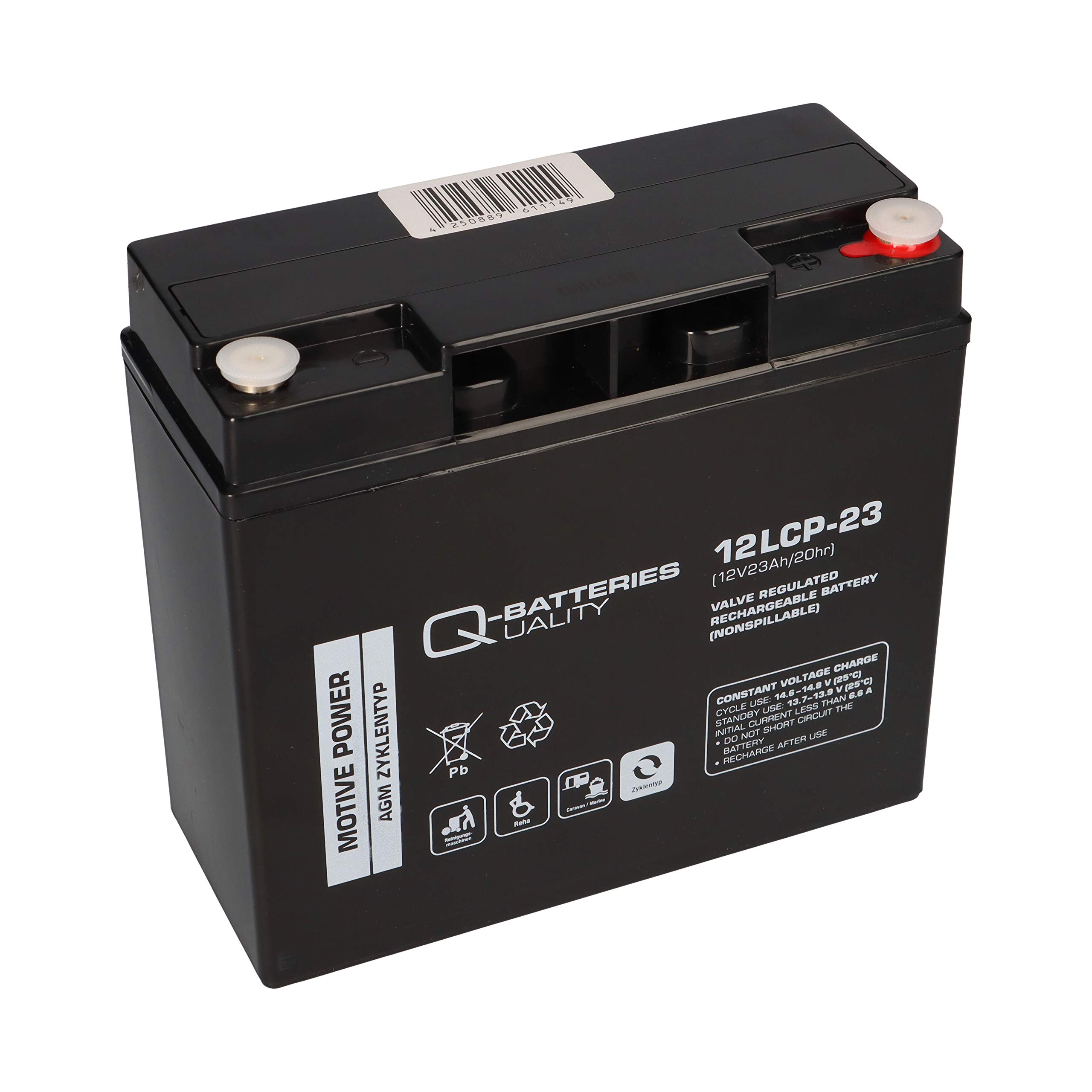 Zestaw akumulatorów z 5 bateriami Q 12 V 23 Ah do telefonów elektrycznych LuXXon
