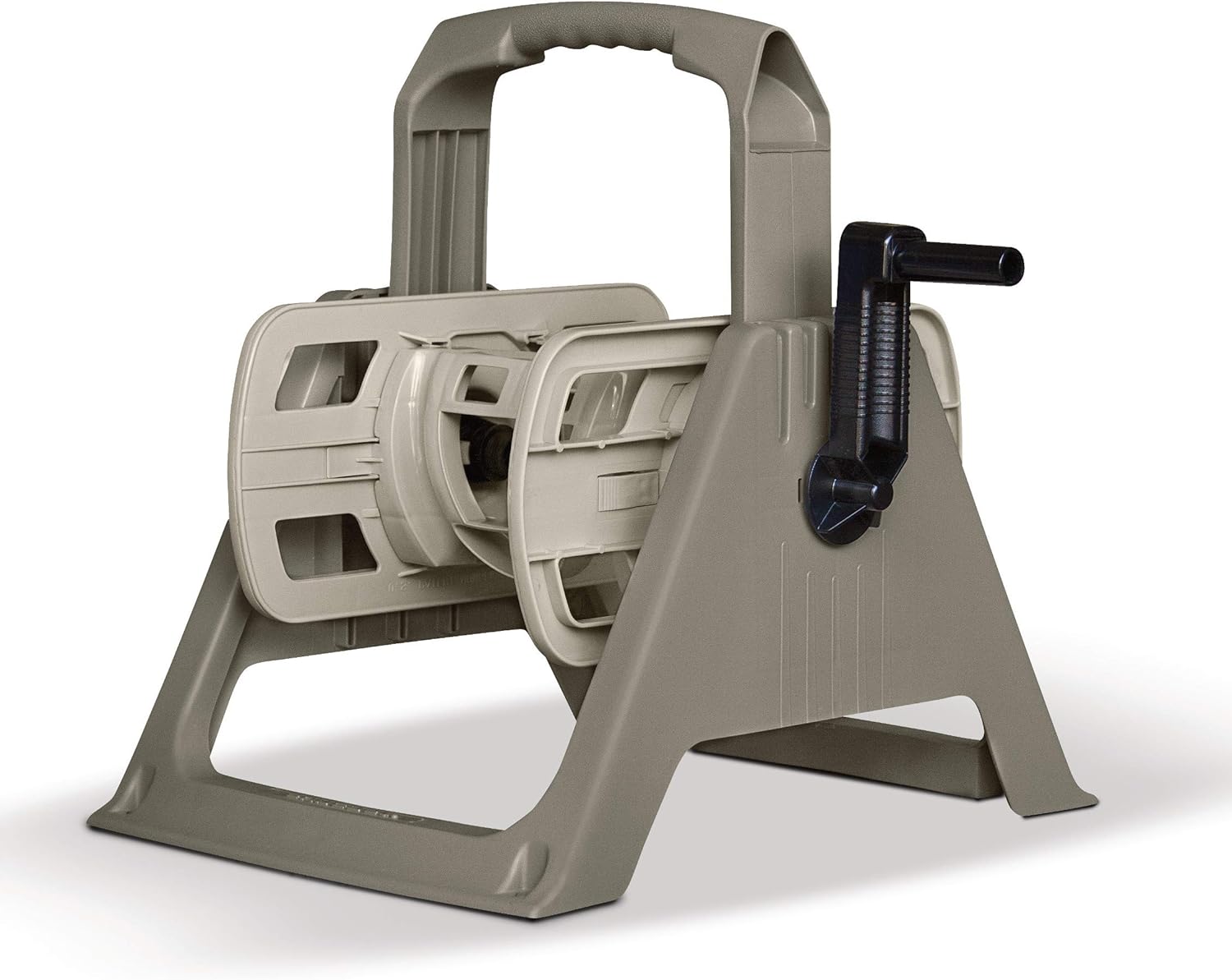 Suncast 100 ft. Portable Wall Mount Garden Hose Reel, Taupe