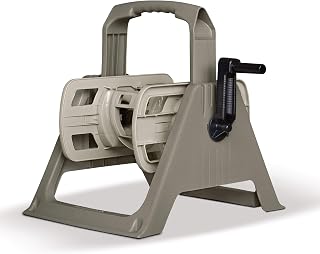 Suncast 100 ft. Portable Wall Mount Garden Hose Reel, Taupe