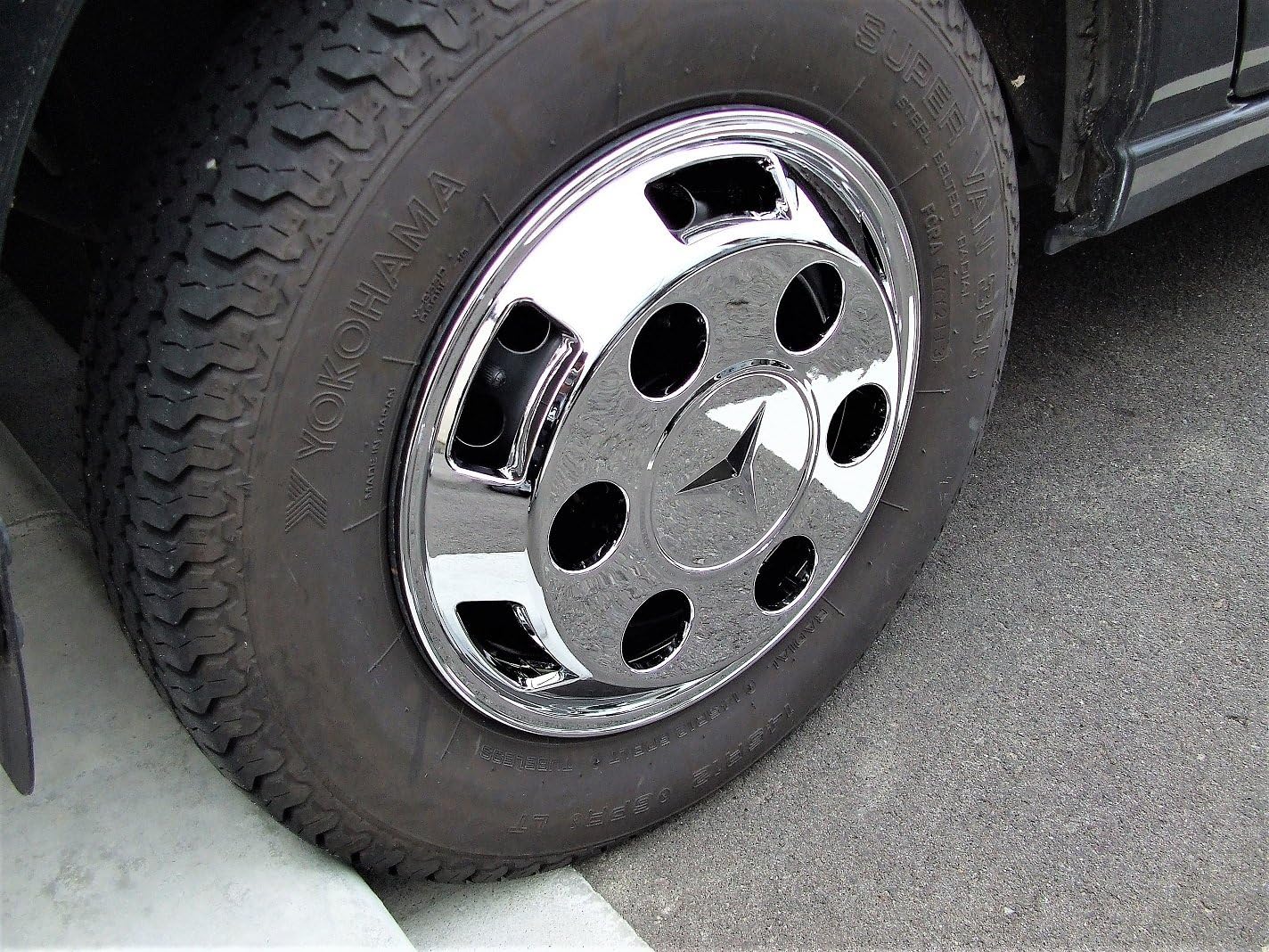 Amazon 軽トラ用 ｄｘメッキホイールキャップ ４枚セット 12インチ ホイルカバー メッキが綺麗 軽自動車用 車 バイク 車 バイク