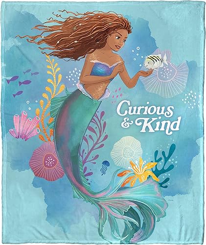 Northwest Manta Little MermaidAriel Silk Touch, 50 x 60 pulgadas, Curious and Kind