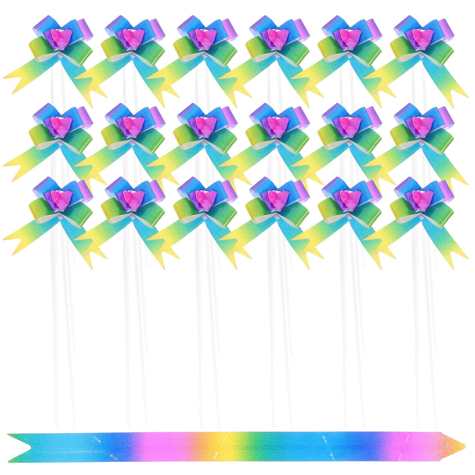 Flores decorativas de regalo en forma de flor arcoíris Artibetter para adornos de mesa