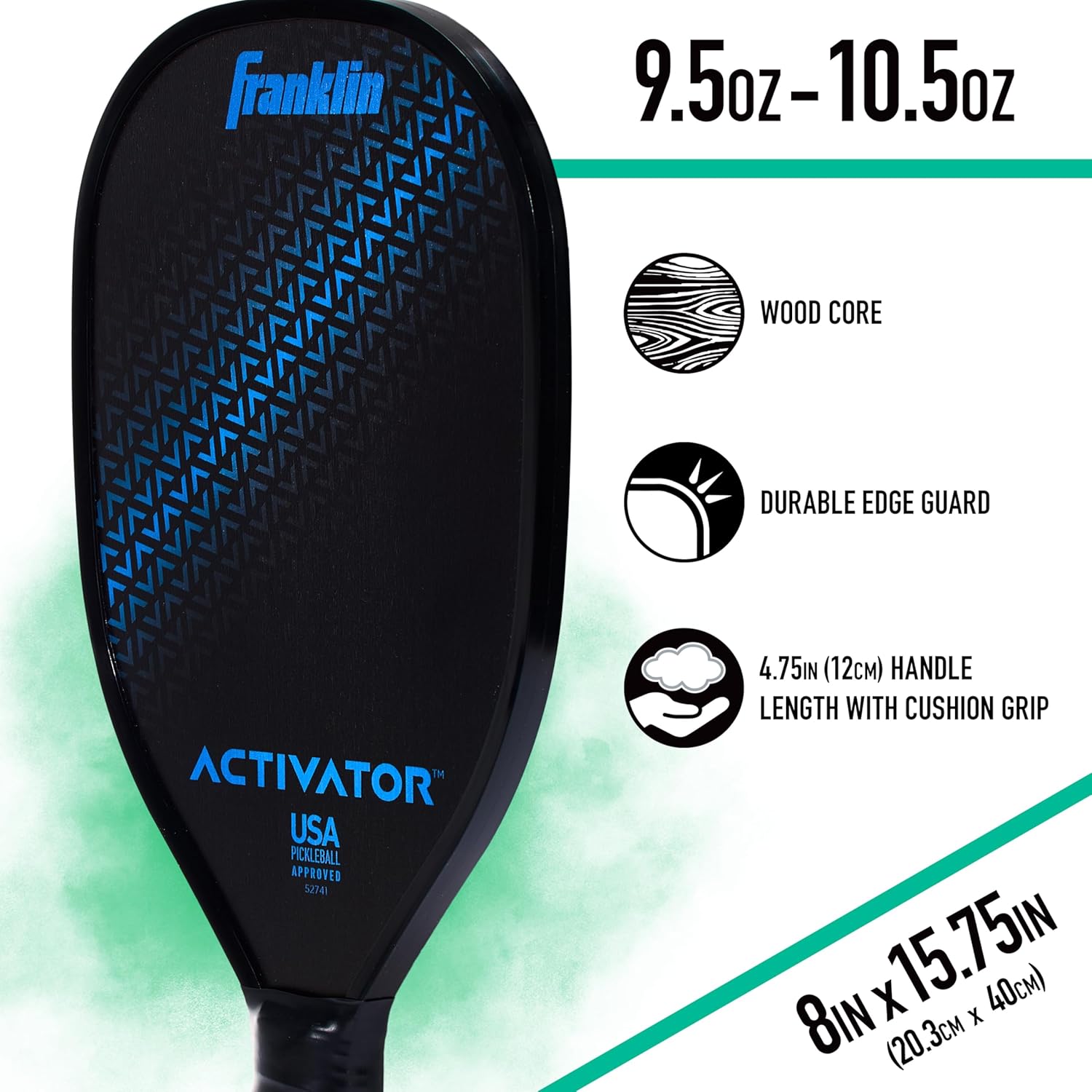 Franklin Sports Pickleball Paddle and Ball Set - Wooden Pickleball Rackets + Balls - Activator - USAPA Approved | Ball Set, Pickleball Rackets, Pickleballs, USA Pickleball, USAPA, Approved