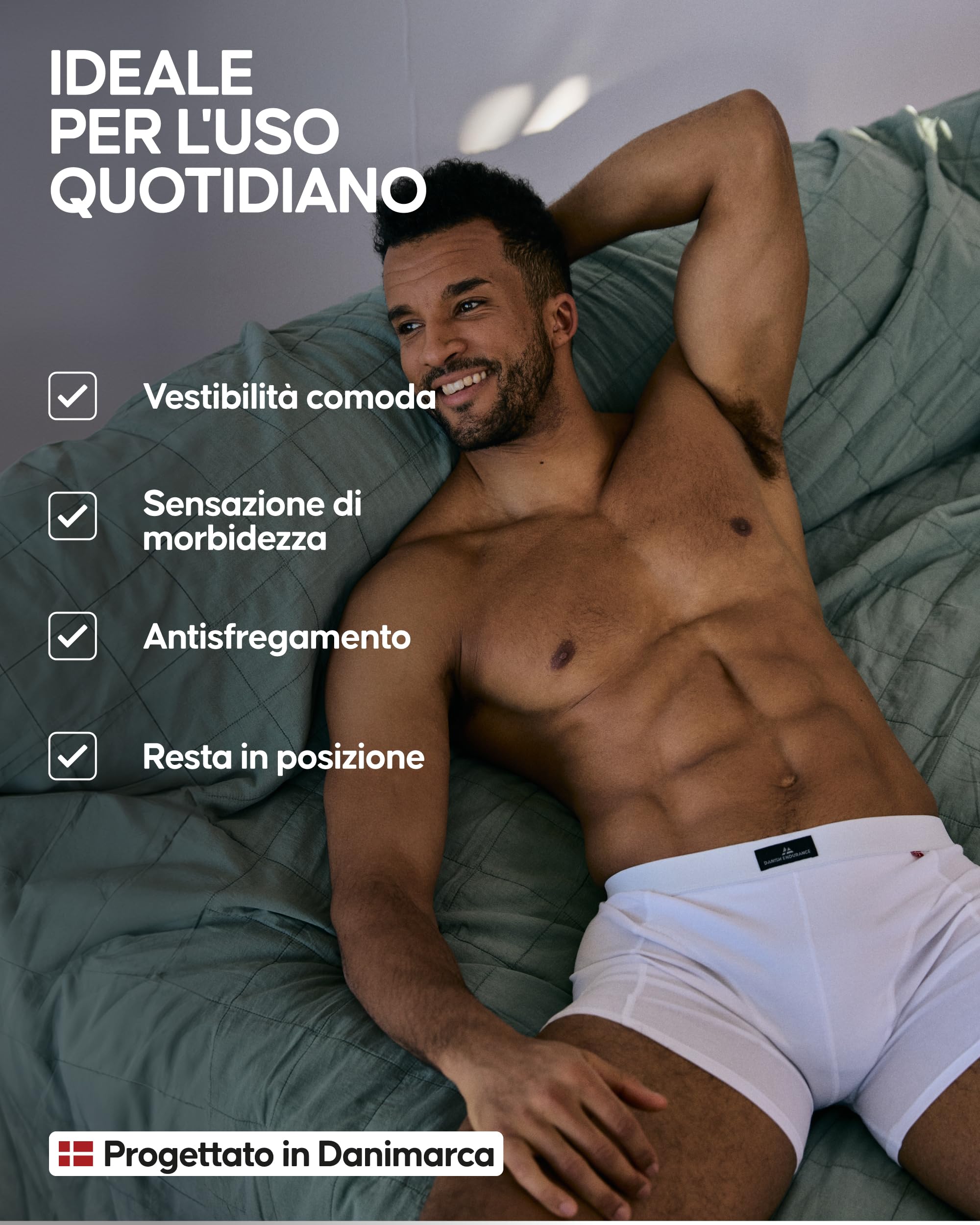 DANISH ENDURANCE Boxer Uomo Cotone Elasticizzato, Boxer a Pantaloncino Comodi e Traspiranti, Cuciture Piatte, con o Senza Patta Frontale, 3 o 10 Paia