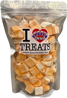 I LOVE TREATS Freeze Dried Orange Creamsicle Ice Cream Bites, Crunchy Light, 5 oz, Resealable Bag
