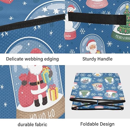 Miniatura 2 de KJIZMO Caja de almacenamiento de bolas de cristal de Navidad, se adapta a hasta 64 bolas de adornos, contenedor de decoración navideña con