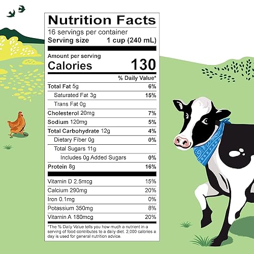 Miniatura 2 de Organic Valley Ultra Pasteurized - Grasa reducida 2% leche orgánica, galón, 128 onzas líquidas