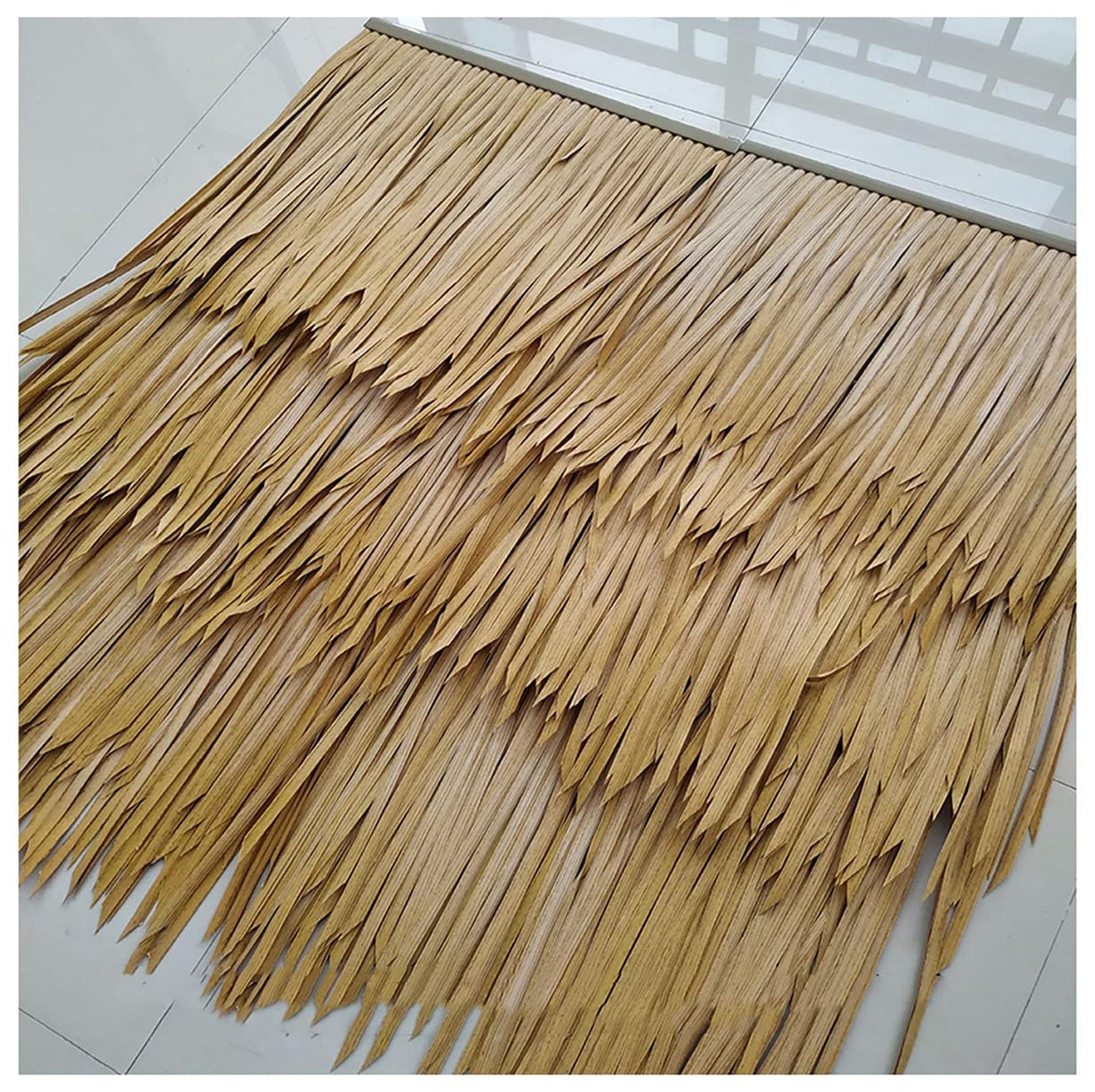 Techo de paja palapa artificial de 15 piezas para sombrillas y decoración de jardín exterior