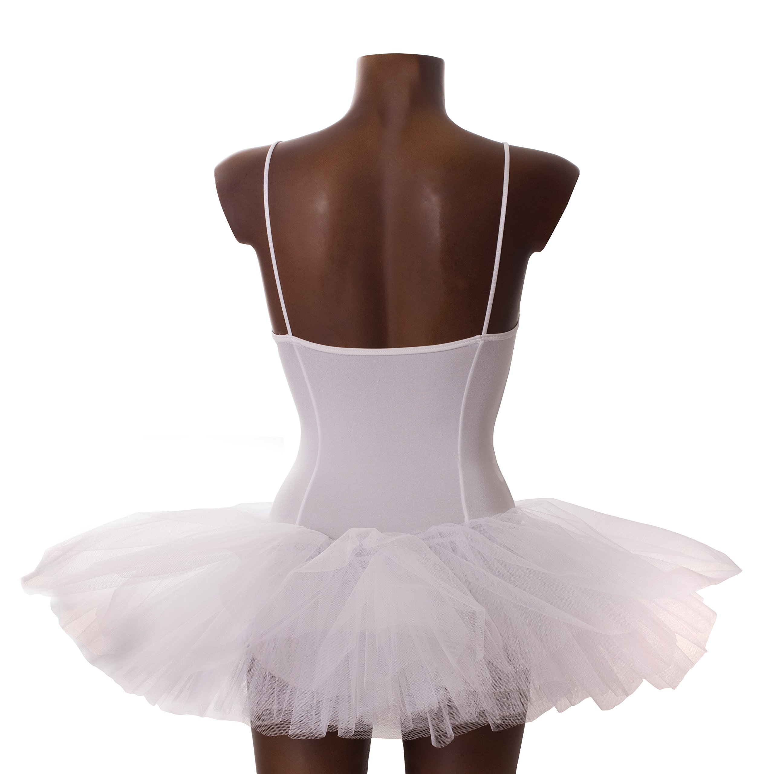 GISI Danza tutù Body in Lycra per Danza Classica - 100% Made in Italy (S - Giro Busto 140/145 Cm)