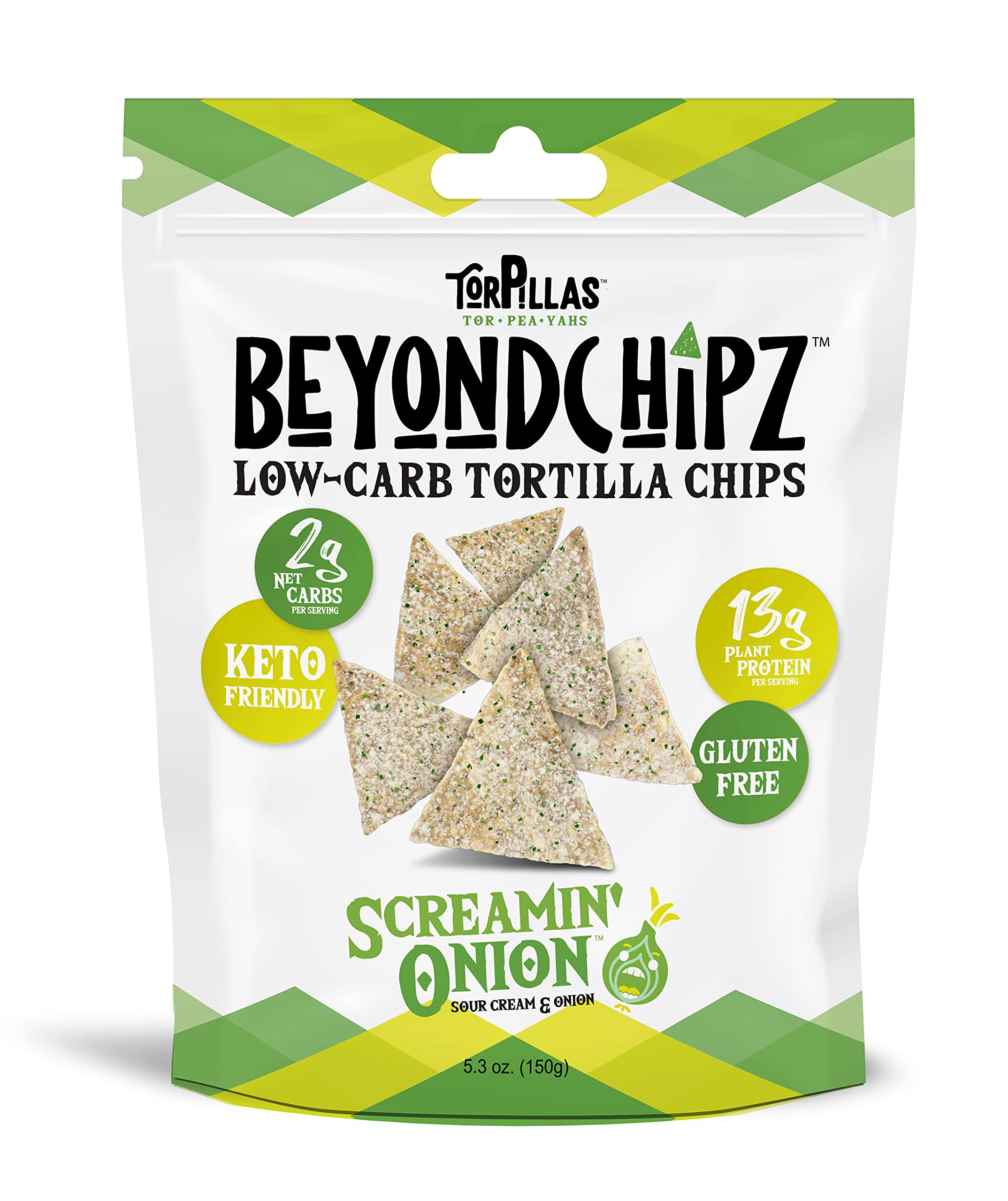 Amazon.com: BeyondChipz Low Carb Tortilla Chips, Screamin' Onion