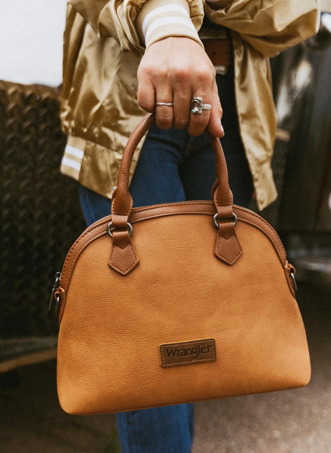 Wrangler Satchel Bags for Women Top-handle Handbags and Purses with Crossbody Strap - Image 3