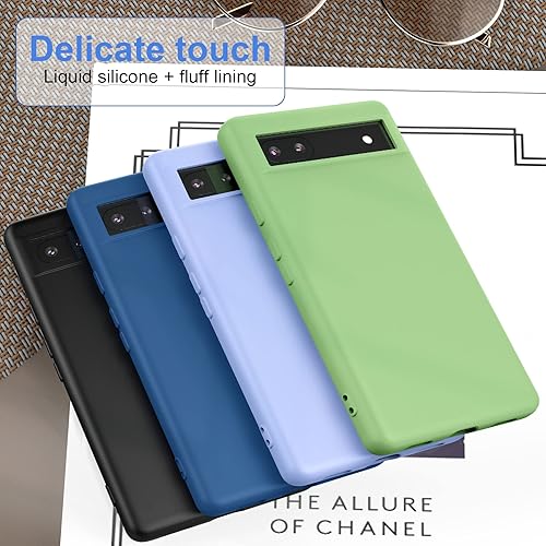 Miniatura 3 de Foluu Funda de silicona para Google Pixel 8 Pro, Pixel 8 Pro Funda protectora de goma de gel líquido con forro de microfibra suave, carcasa rígida