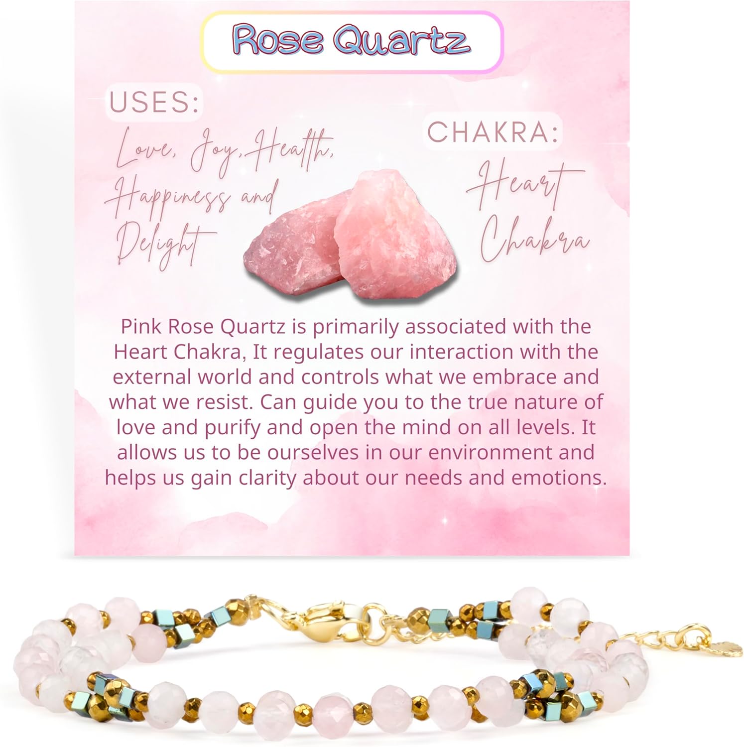 Farfume Beaded Bracelets for Women, Chakra Crystal 4mm Beads Gemstone Natural Stone Bead Spiritual Womens Jewelry Gifts for Women